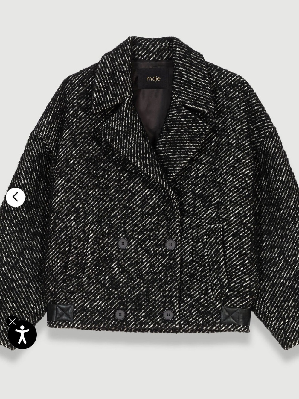 Maje structured coat - Picture 2 of 6